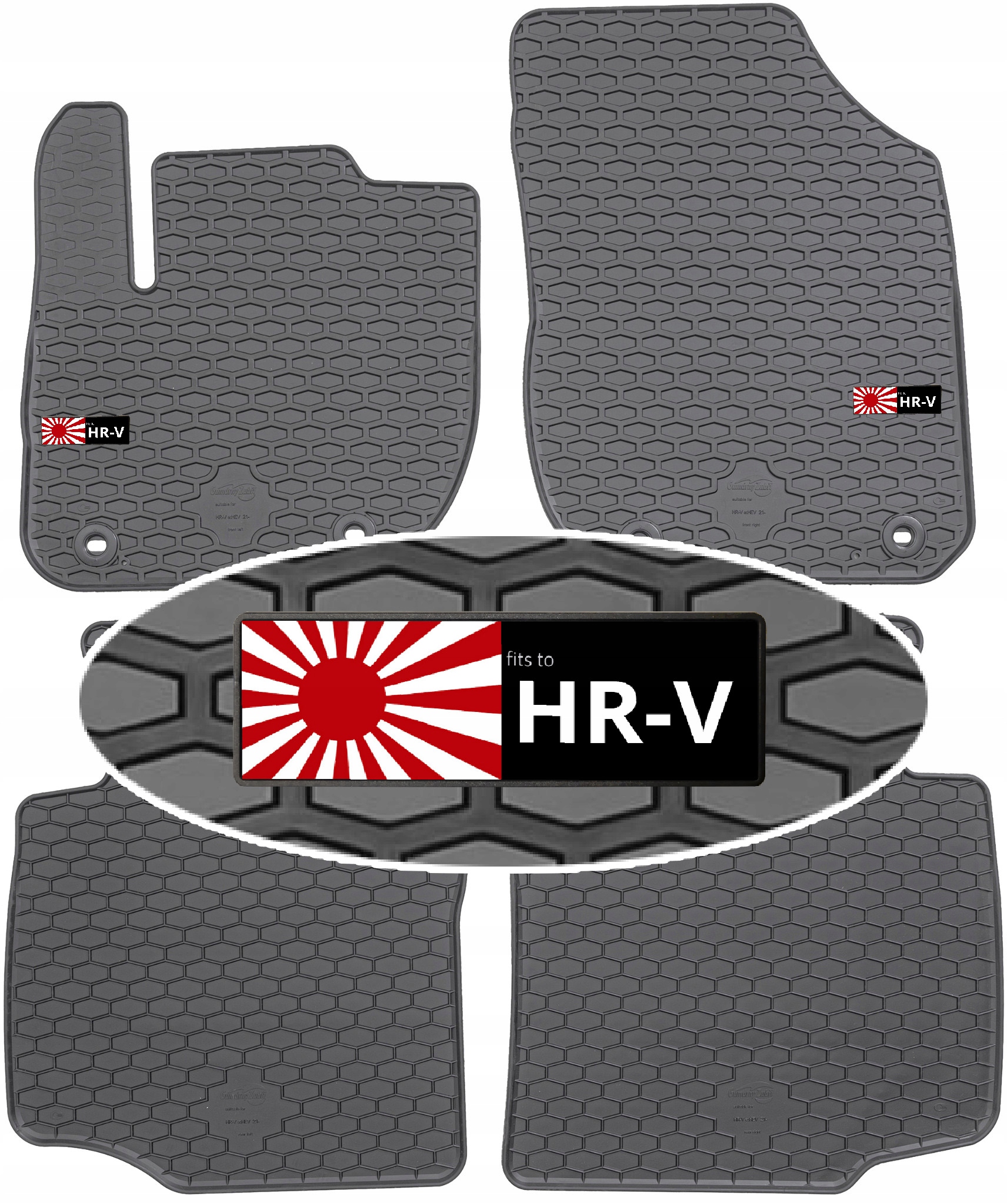 Honda Hr-v III eHEV 2021- dywaniki do samochodu Emblemat