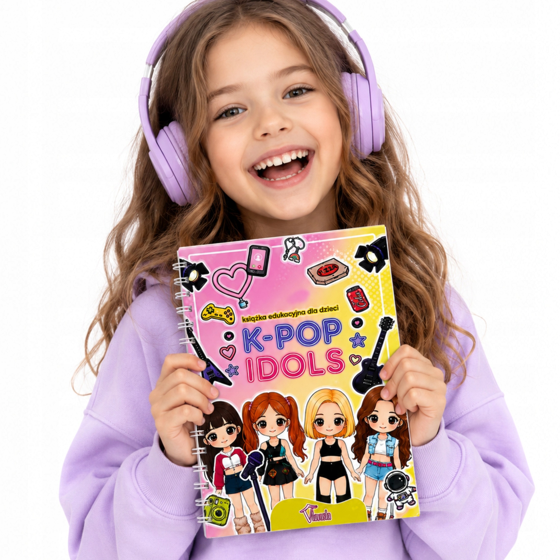 Książka na rzepy K Pop 4 Lalki Anime garderoba w podróż dla dziecka