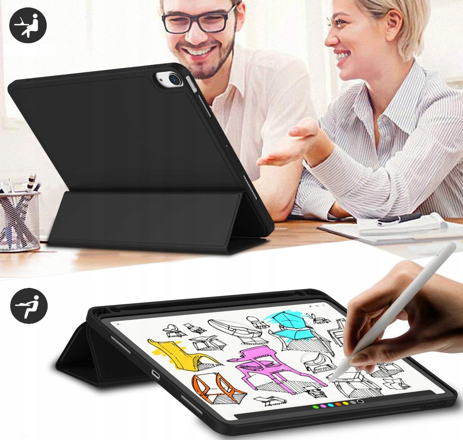 ETUI SMART PENCIL do Apple iPad 10 GEN 10.9 2022 Typ Etui