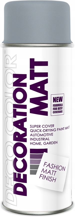 

Spray Lakier W Spreju Deco Matt 400ML Szary