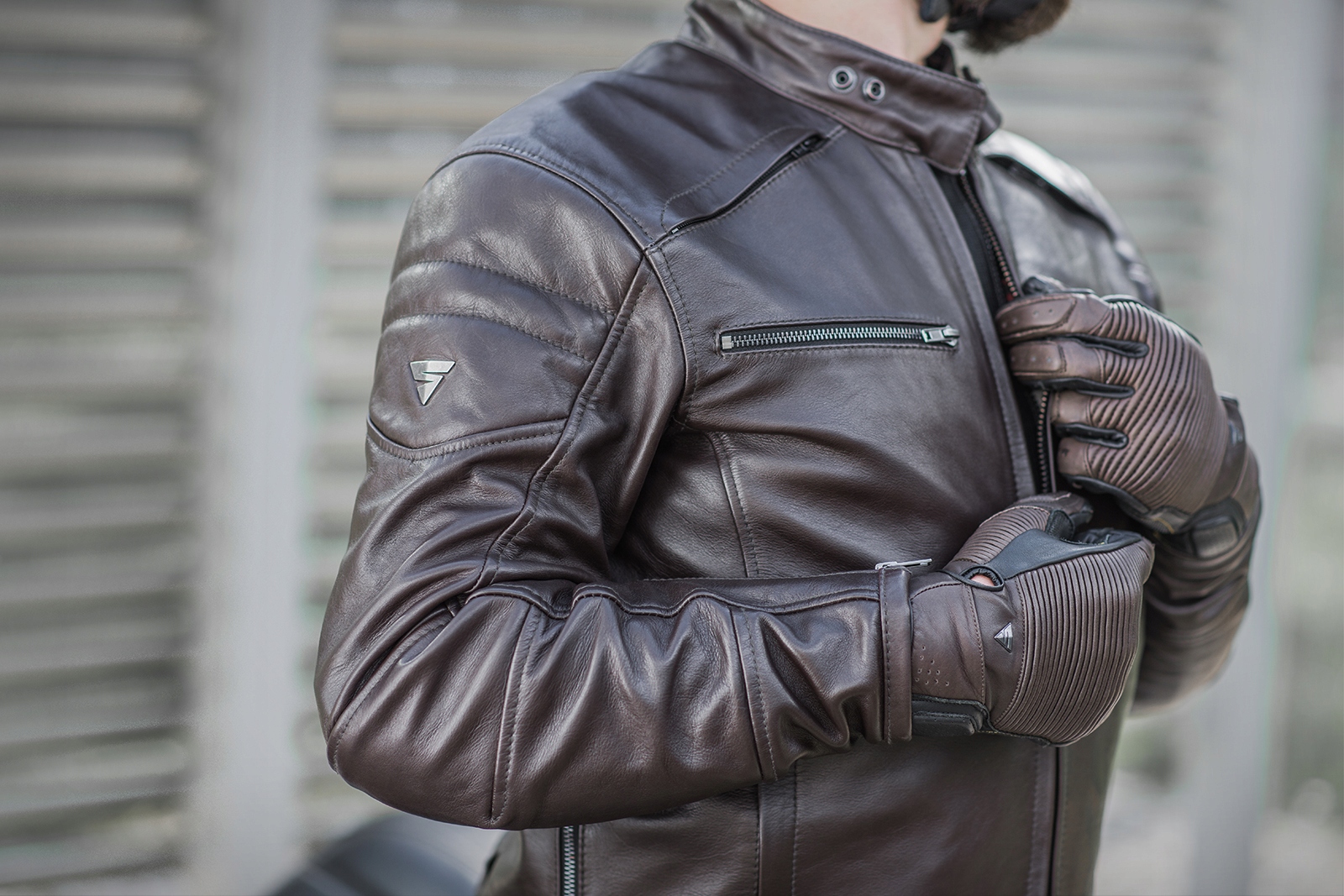 KURTKA MOTOCYKLOWA SKÓRZANA SHIMA BLAKE CE L Rozmiar L