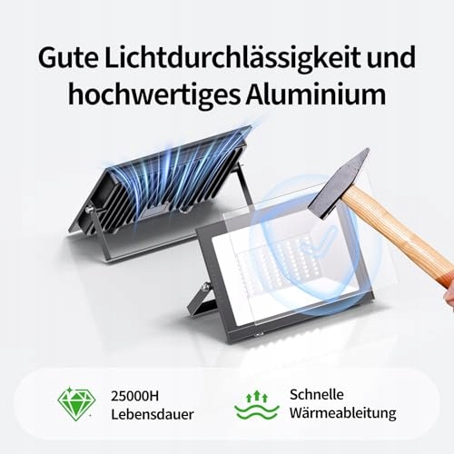 Reflektor LED Zewnętrzny 50W Super Jasny Wodoodporny Do Garażu ALLIN — miniatura 4