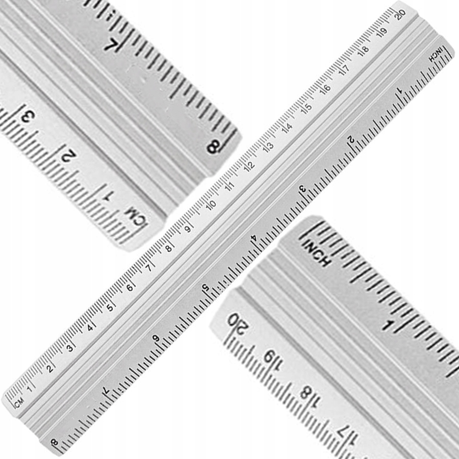 

Linijka Aluminiowa Podwóna Podziałka 20 CM I 8 Cal
