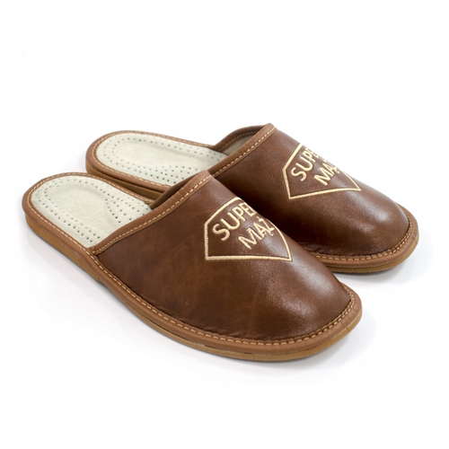 Kapcie SUPER MĄŻ prezent dla męża na Walentynki 46