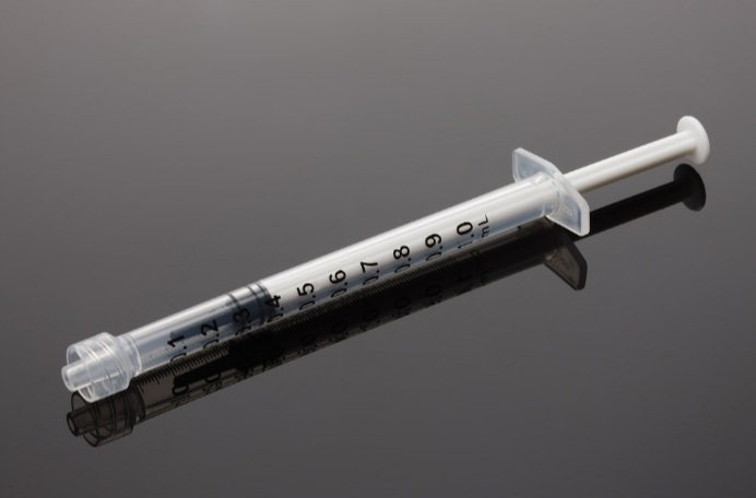 Strzykawki typu luer lock 1ml 10 sztuk