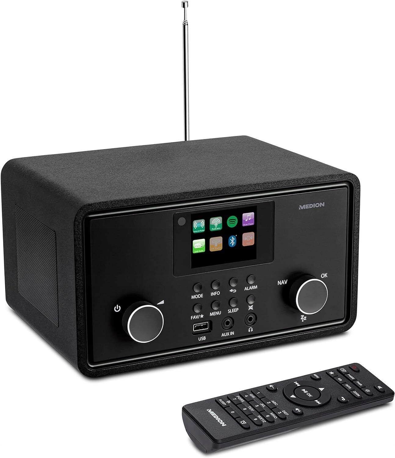 RADIO INTERNETOWE CYFROWE MD88069 DAB+ FM USB BT KOLOROWY WYWIETLACZ