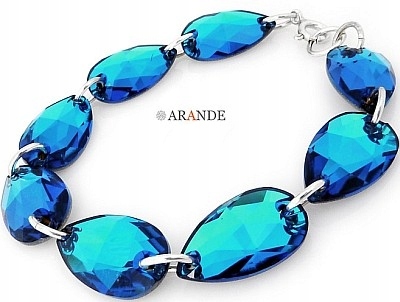 Krystaly Elegantní náramek Bermuda Blue