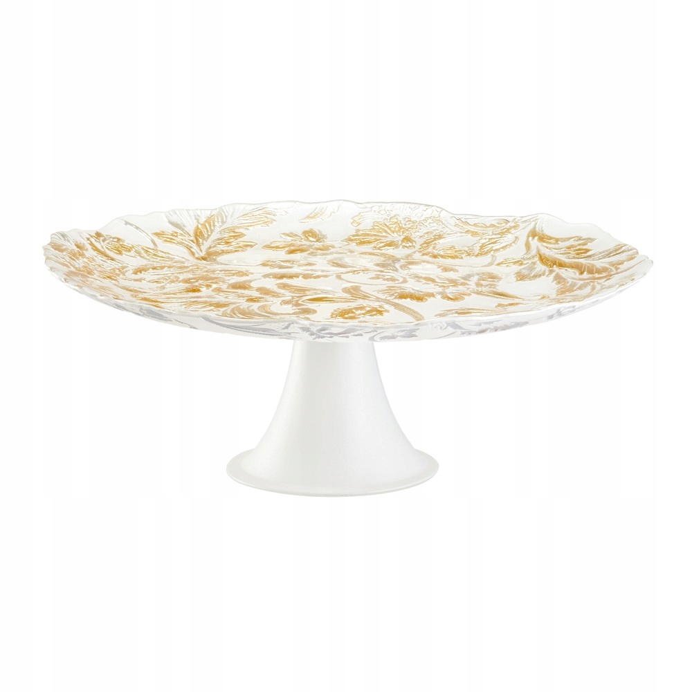 Villa Italia Patrový podnos na zákusky skleněná 28 cm Floralis