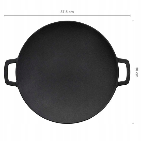 Liatinový Tanier Na Grilovanie Chef 30 CM Kuchynské Príslušenstvo Varenie Bbq