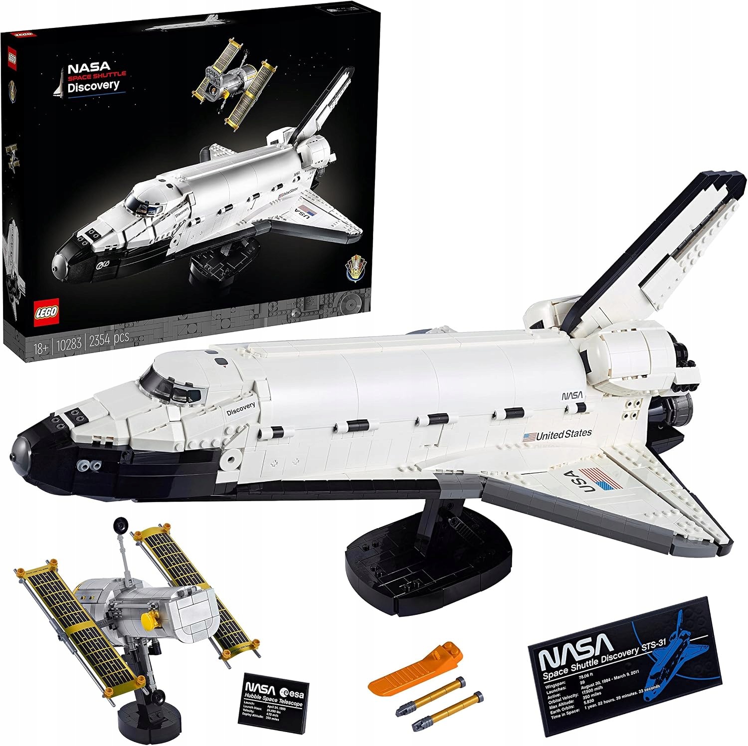 stavebnice Lego Icons 10283 Raketoplán Discovery Nasa 2354 Dílků Dárek