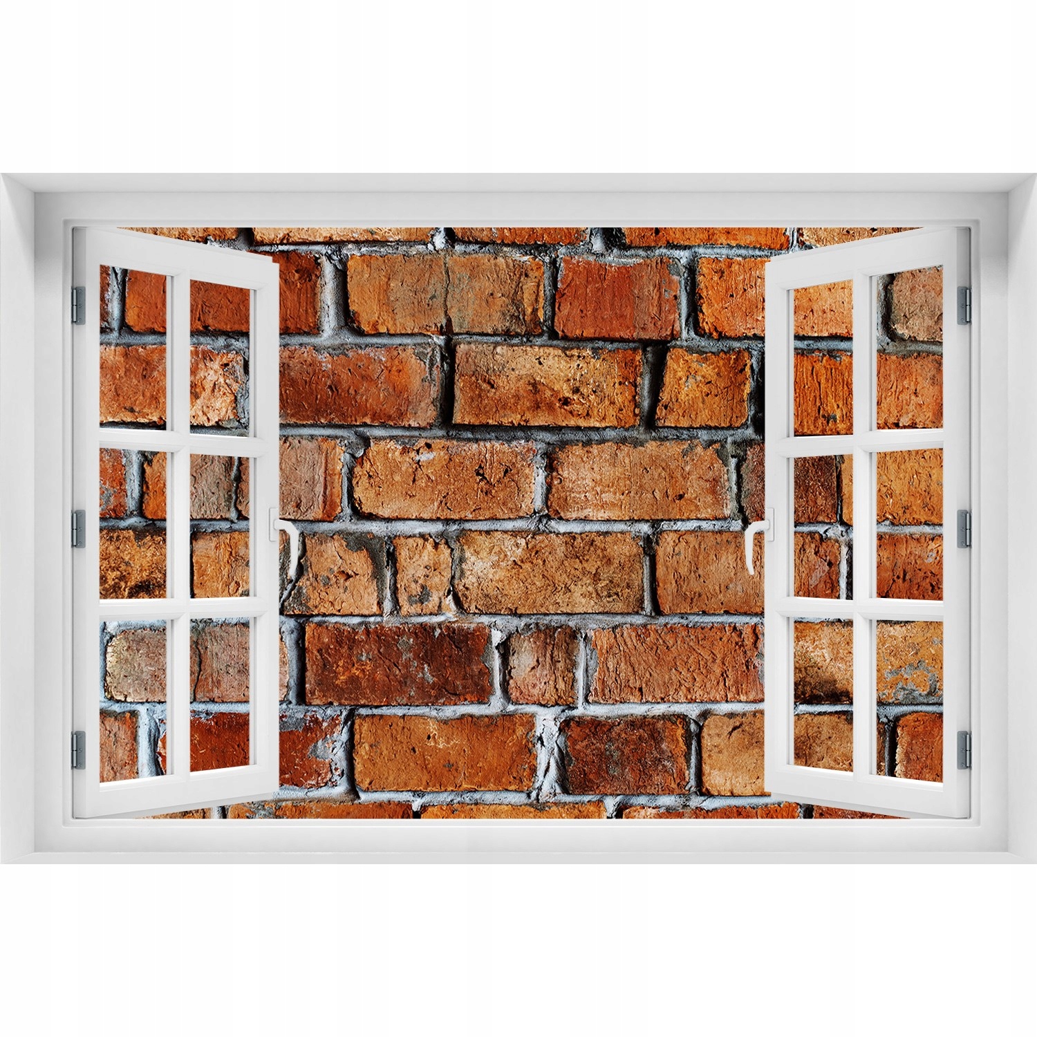 

3D Okno Naklejka ścienna Ceglana ściana 150x100