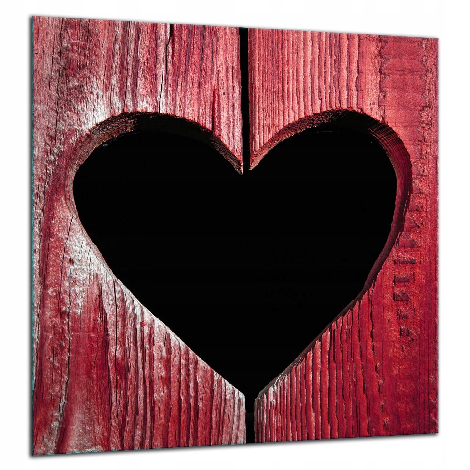 Skleněná Ochranná Deska Panel Lepidlo 60x65 Srdce