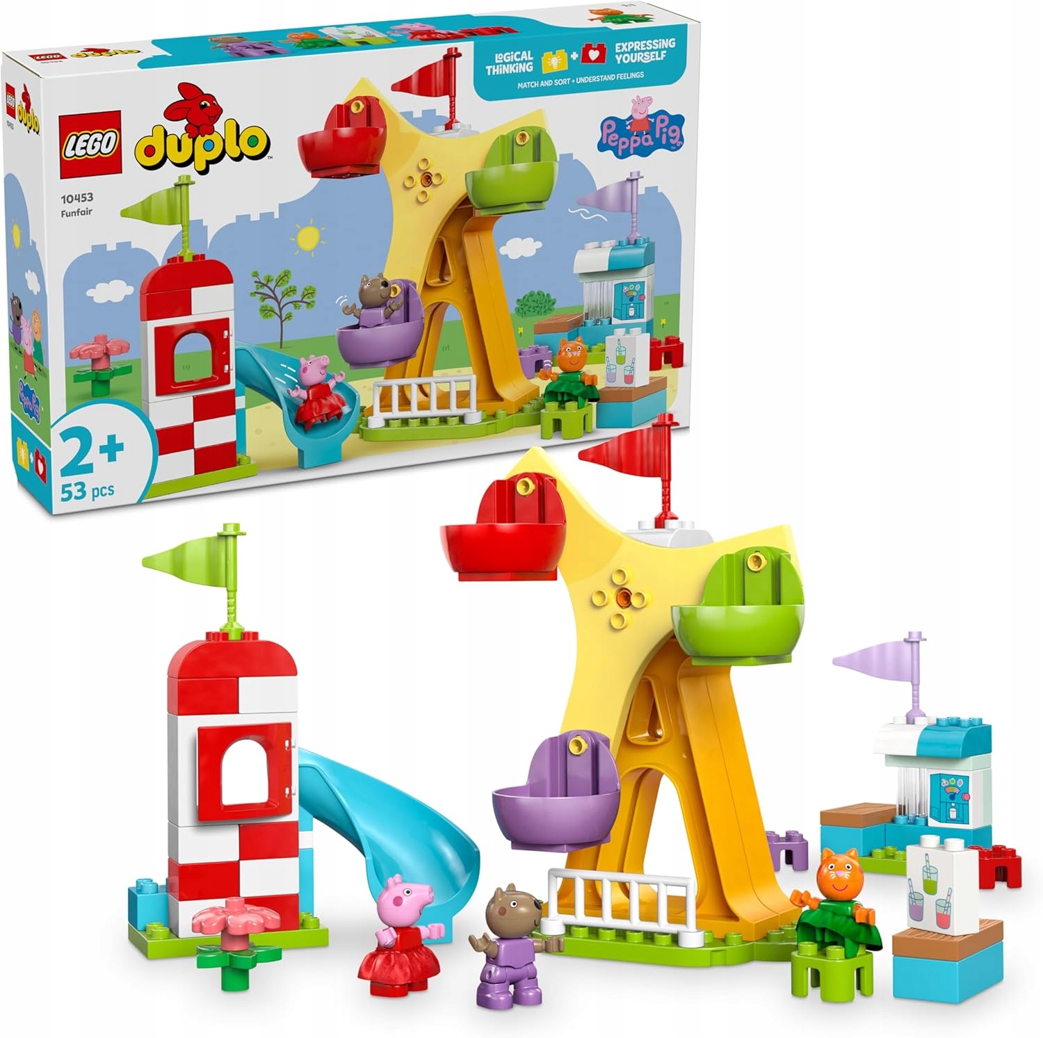Lego Duplo Stavebnice prasátko Pepa Veselé městečko 10453 figurek pro 2 roky