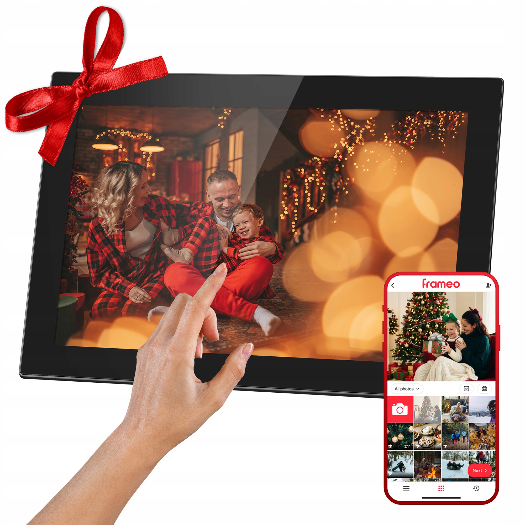 Digitální rámeček Kruger&Matz na fotografie Frameo Wi-Fi 10,1", vysoce kvalitní panel