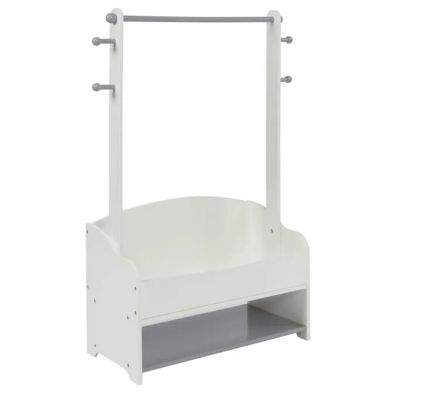 Dětský věšák na oblečení Mdf Grey-white ve skandinávském stylu