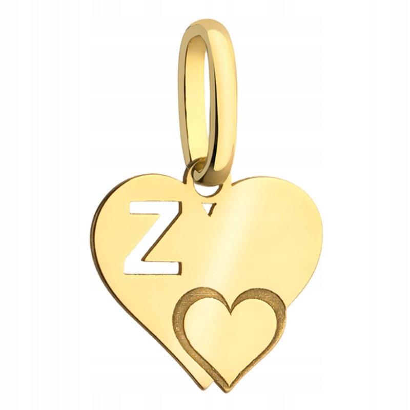 Zlatý Přívěsek Srdce S Písmenkem 585 14k