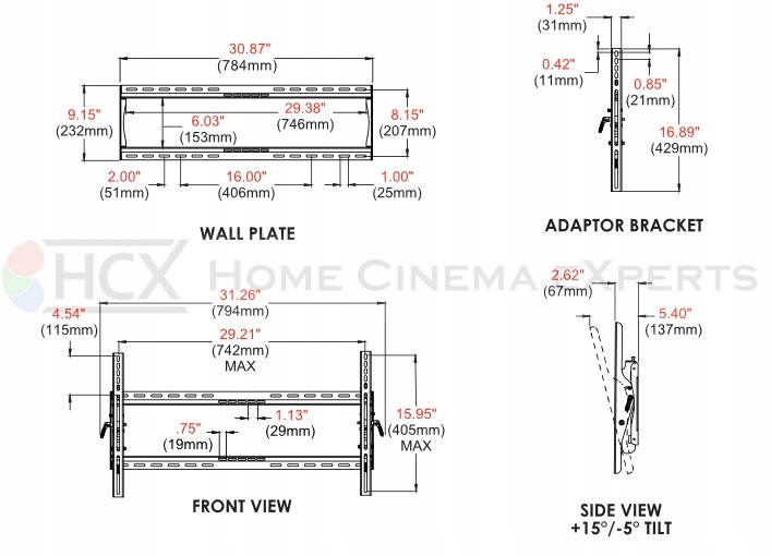 Peerless-AV ST650P uchwyt ścienny 39''-75" Kod producenta ST650P