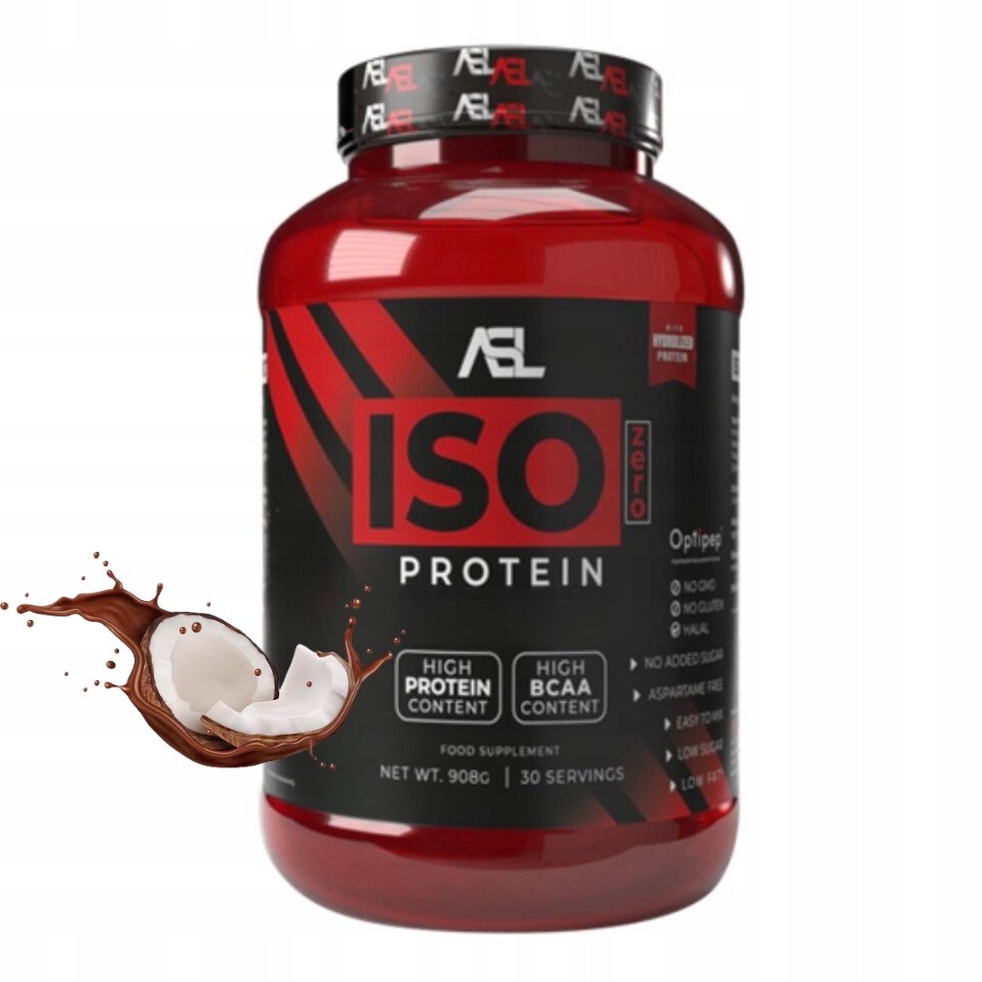 Asl All Sports Labs Iso Zero Protein 908 g čokoládovo-kokosový izolát Wpi