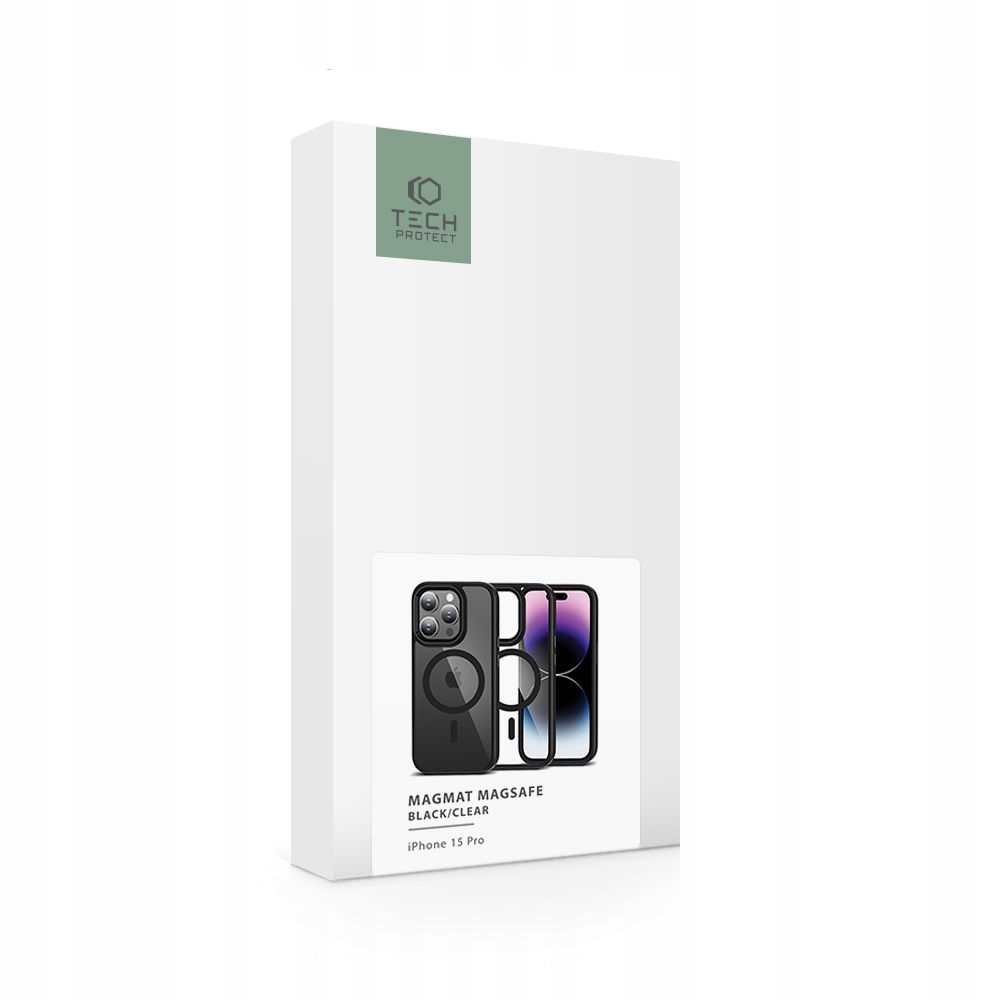 Etui do iPhone 15 Pro Tech-Protect Magmat MagSafe czarne