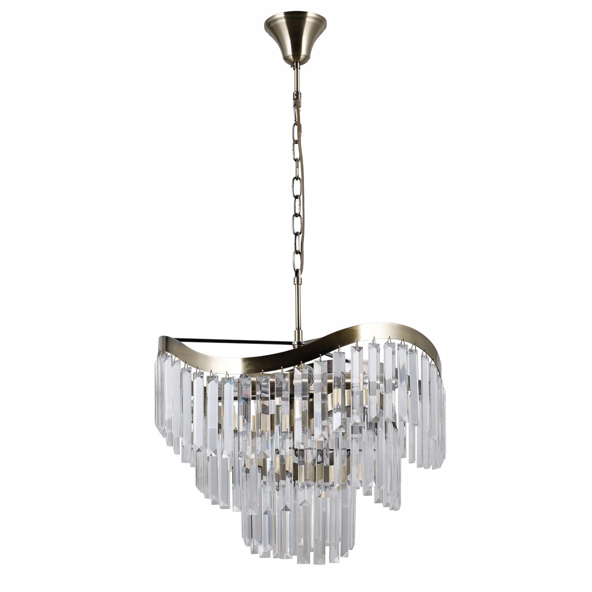 Závěsná bronzová antická křišťálová lampa do obývacího pokoje jídelny 8 bodů Italux
