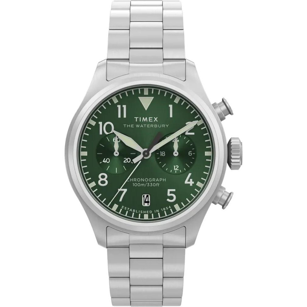 Pánské Hodinky Timex TW2Y19100 stříbrný náramek