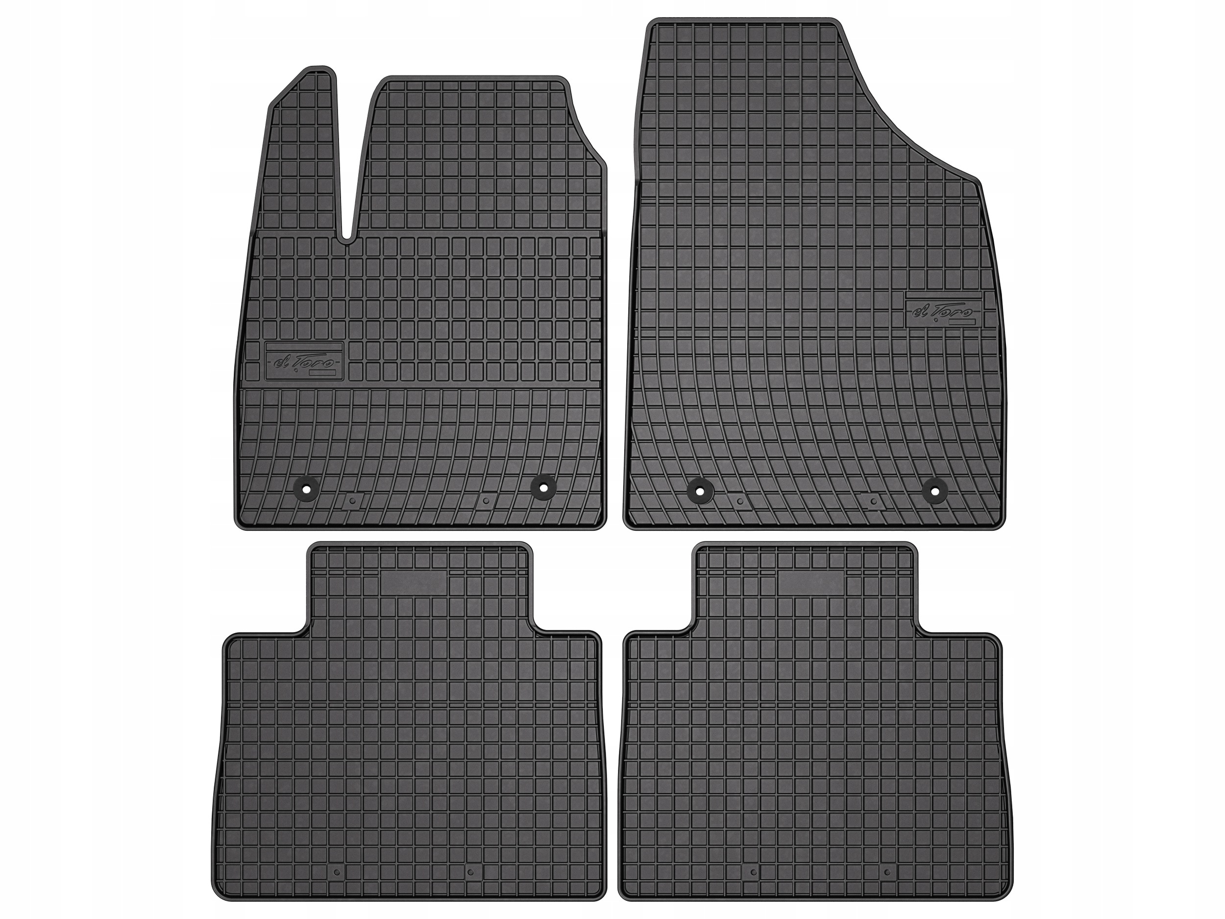 Gumové koberce pro Mg Hs od 2018 suv komplet 4 ks SolidPRO rant 1,5 cm