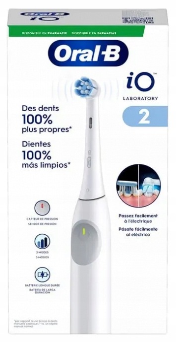 Szczoteczka Elektryczna Magnetyczna Oral-B iO 2 Laboratory 2 Końcówki White