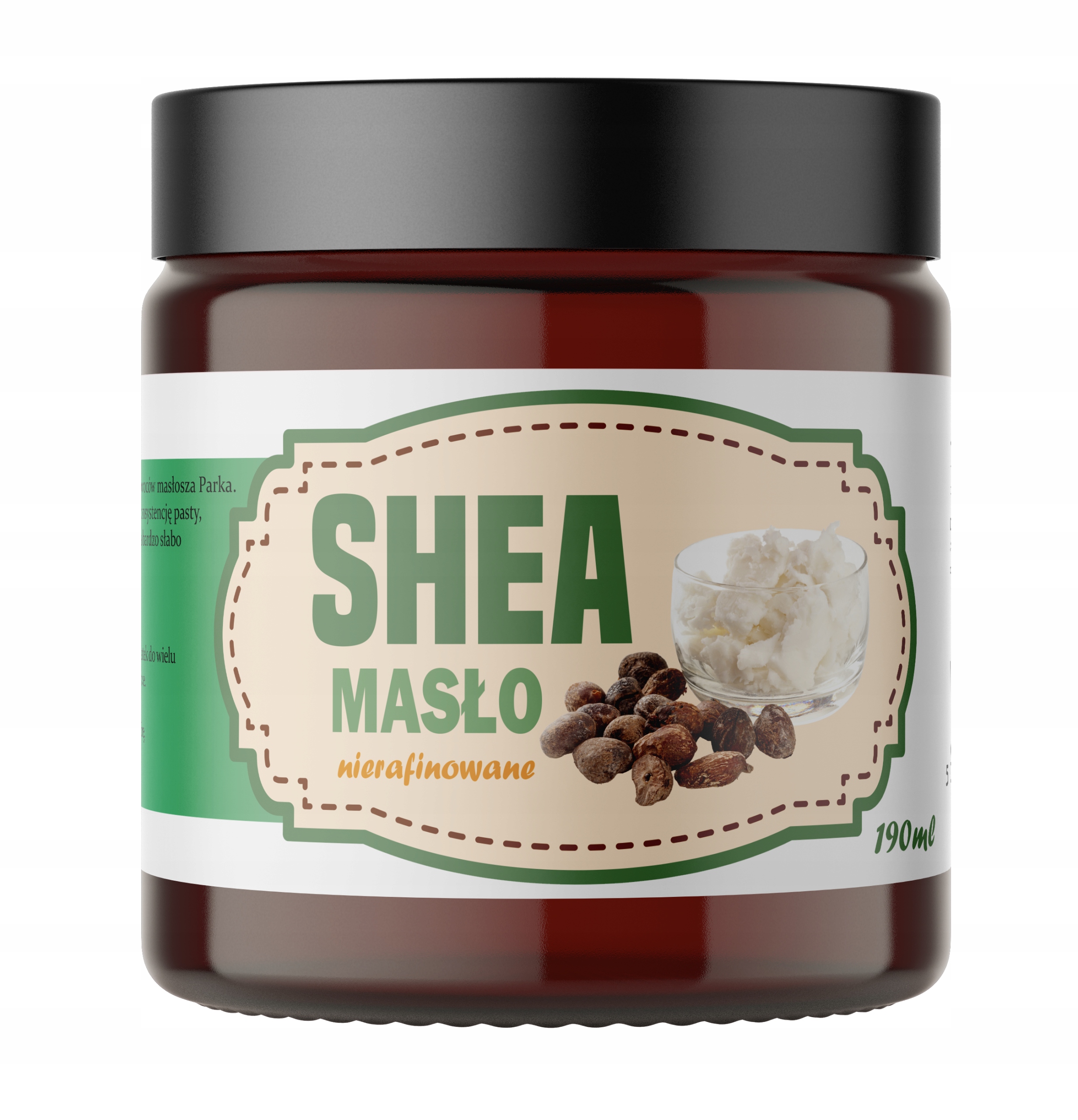 Masło SHEA 190g nierafinowane, czyste, do ciała