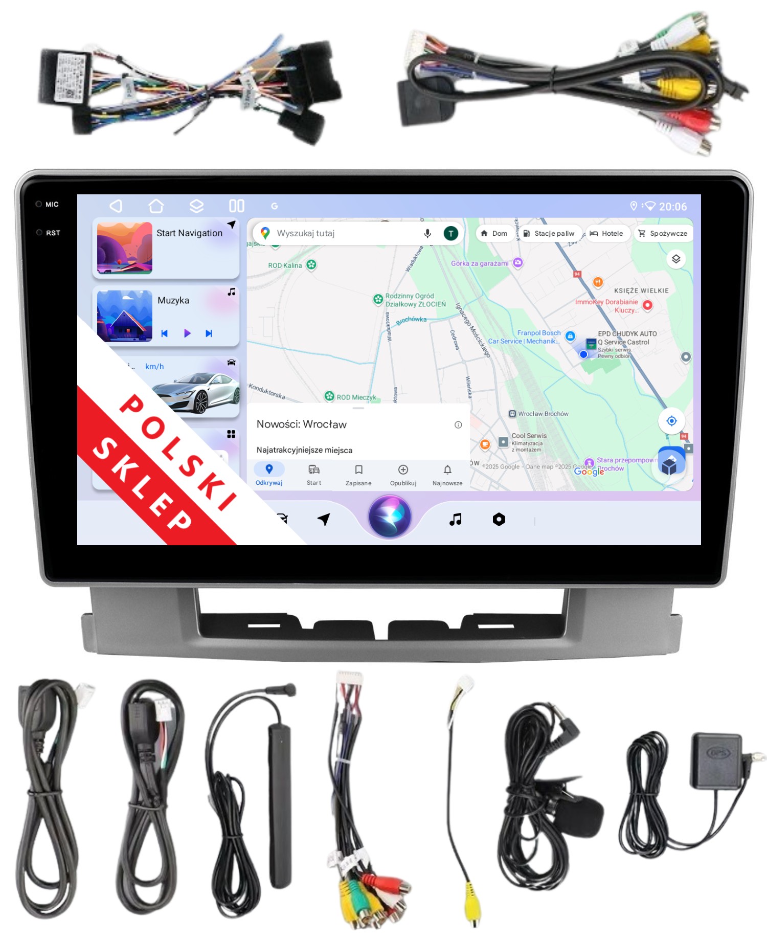 Navigácia Rádio 2DIN Android Opel Astra J 4/64 Gb Dsp Carplay Lte
