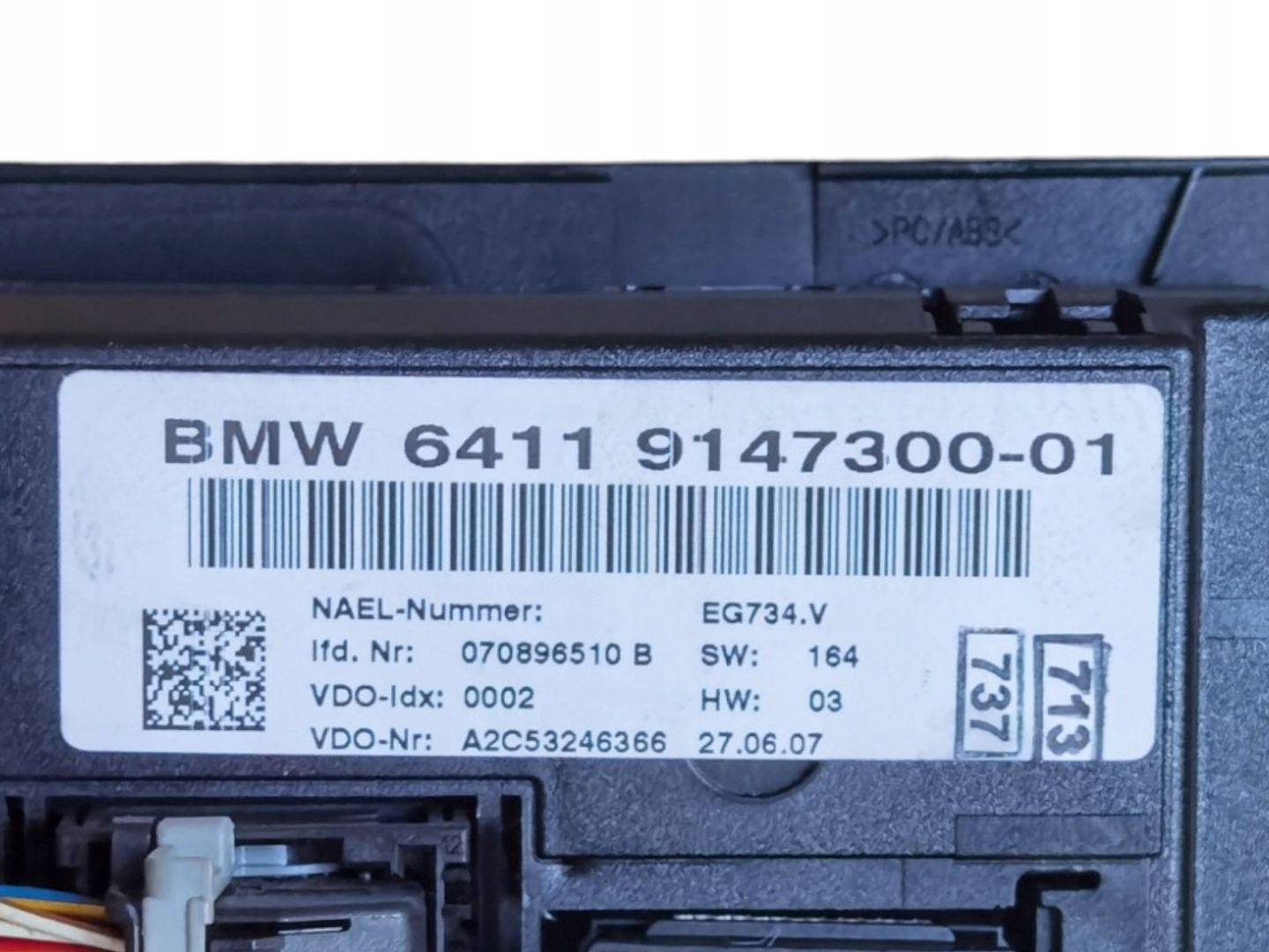 vezérlö panel a klímának BMW 3 E92/E93 E92 2007 9147300