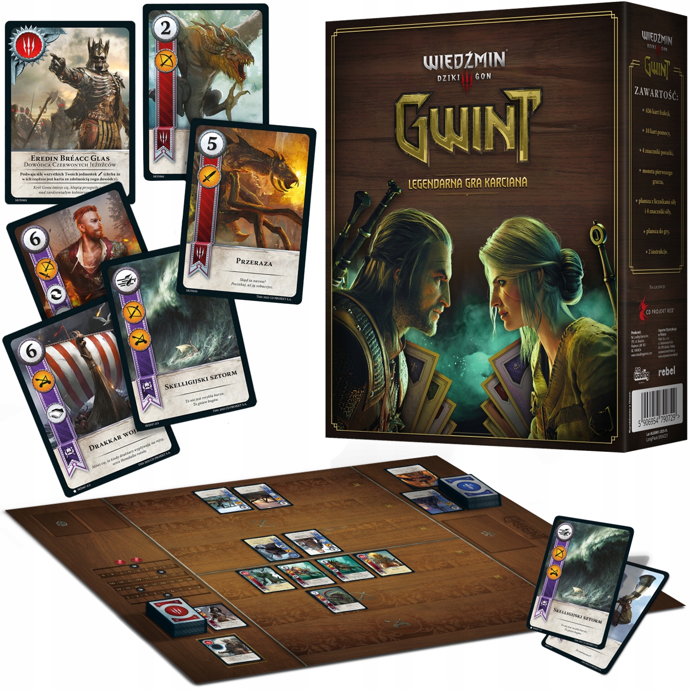 Gra planszowa Wiedźmin Gwint: Legendarna Gra Karciana Rebel CD Projekt