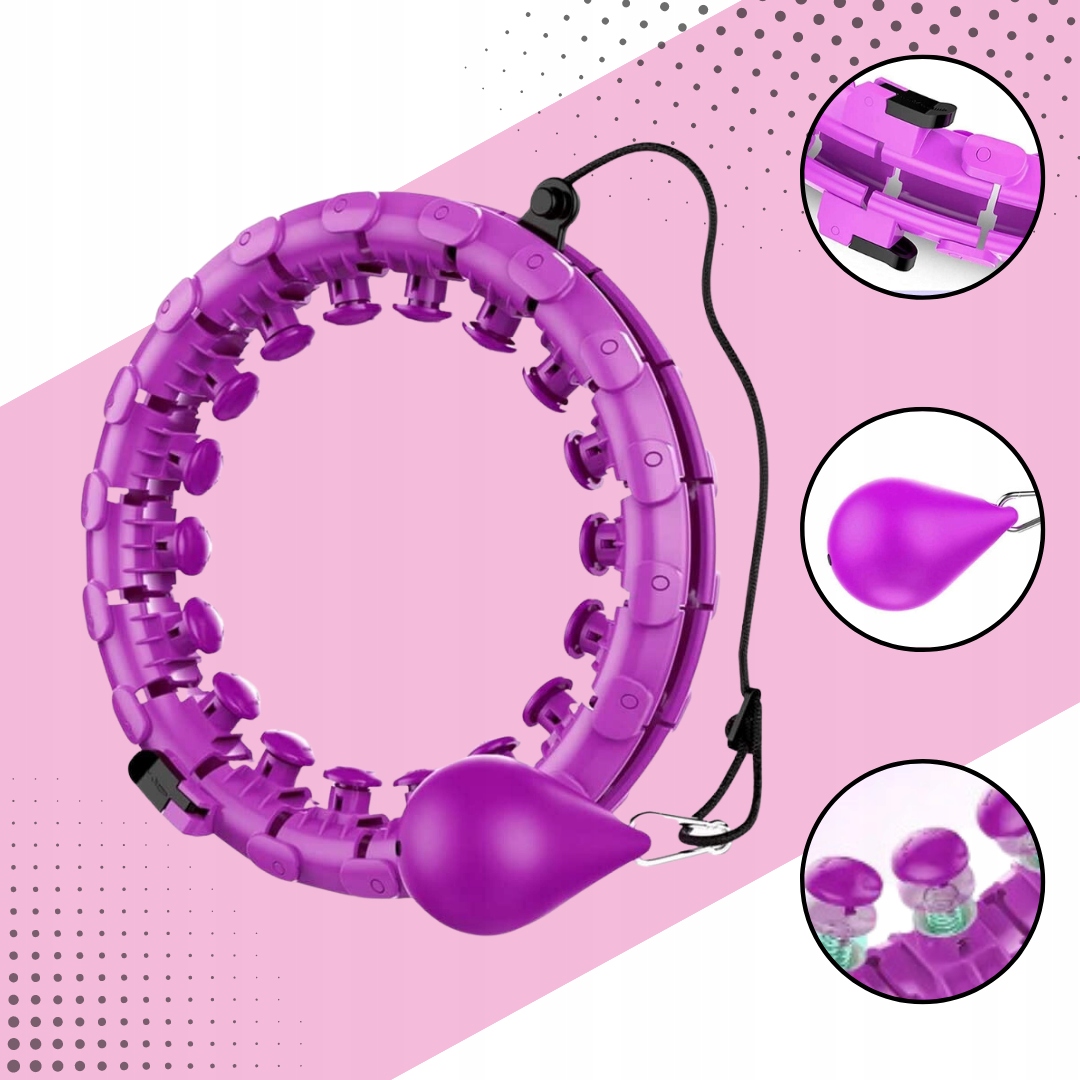 ODCHUDZAJĄCE HULA HOP Z OBCIĄŻENIEM Z WYPUSTKAMI Z OBCIAZNIKIEM SMART FIT Marka Hikey