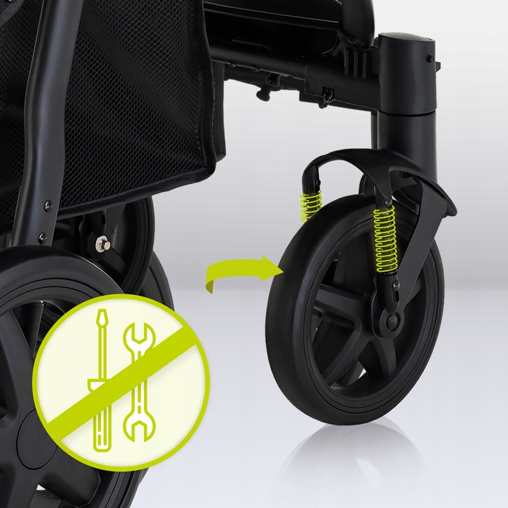 WÓZEK SPACEROWY LIONELO ANNET MOSKITIERA DO 22KG Kolor czarny