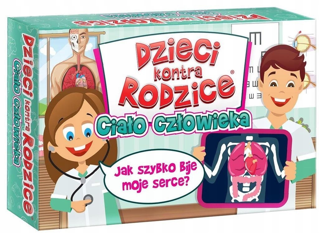 Edukacyjne Gry planszowe dla Dzieci Ciało Człowieka Planszówka familijna