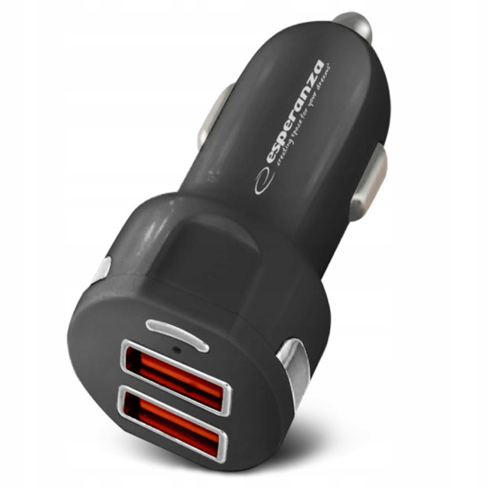 Szybka ładowarka samochodowa 36W (2xUSB-A Qc 3.0 18W)