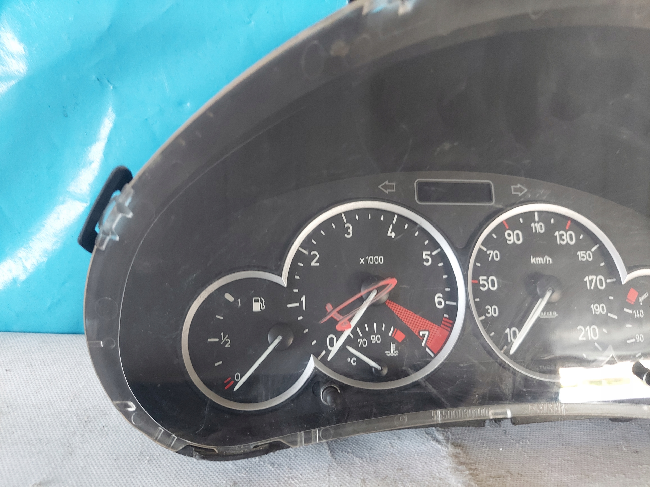 dials clock PEUGEOT 206 CC 1.6 B 9656696680