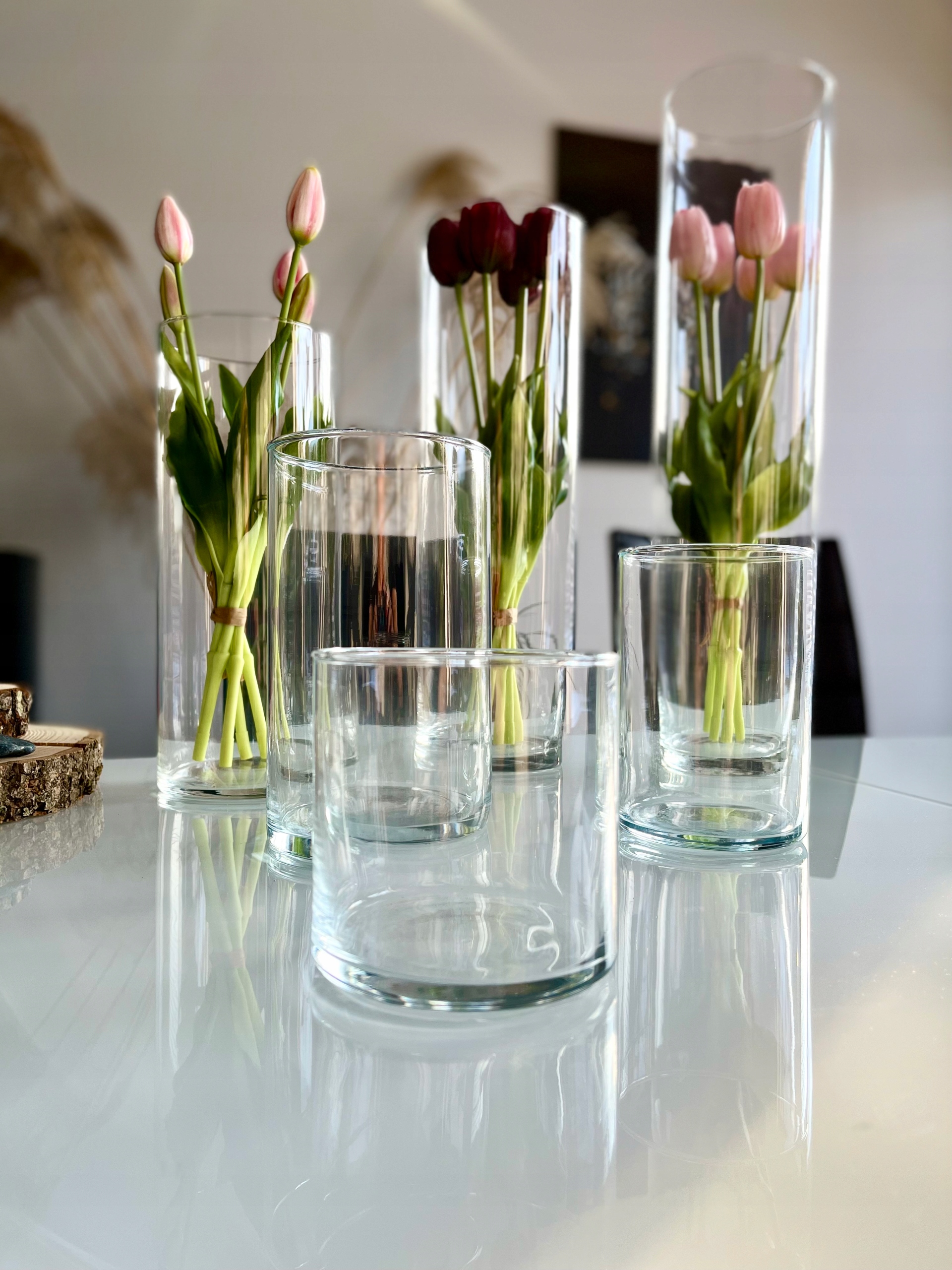 wazon szklany cylinder świecznik tuba h50 d12 Kod producenta c50/12