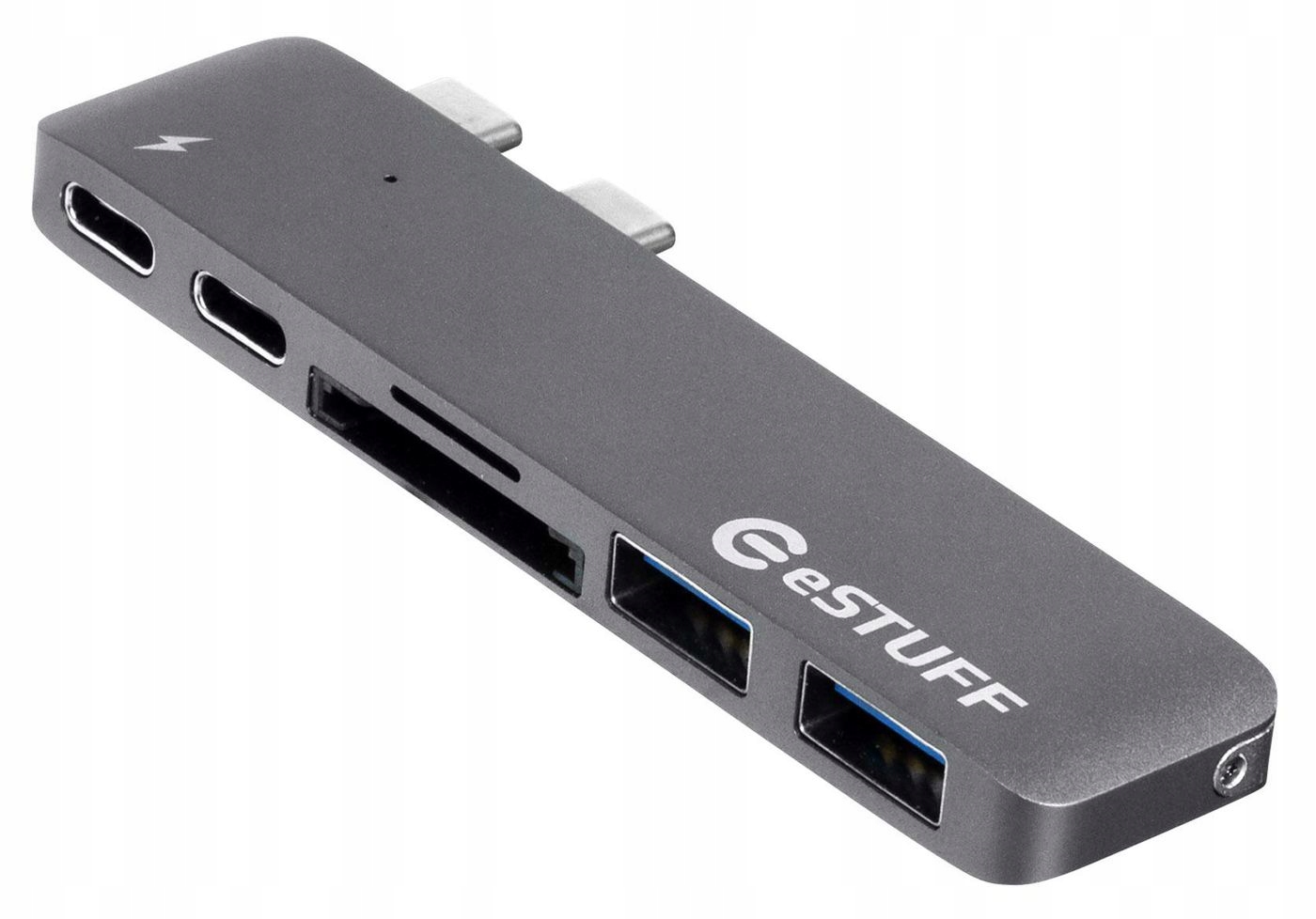 eSTUFF Grey Hub Thunderbolt 40Gb,5K MacBook Pro