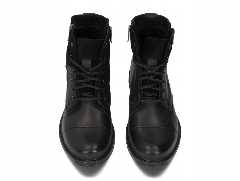 TRZEWIKI MĘSKIE BUTY OCIEPLANE SKÓRA 871 CZARNY 41 Płeć mężczyzna