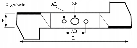 NÓŻ DO KOSIARKI 430MM SABO JOHN DEERE ZAMIENNIK Marka inna