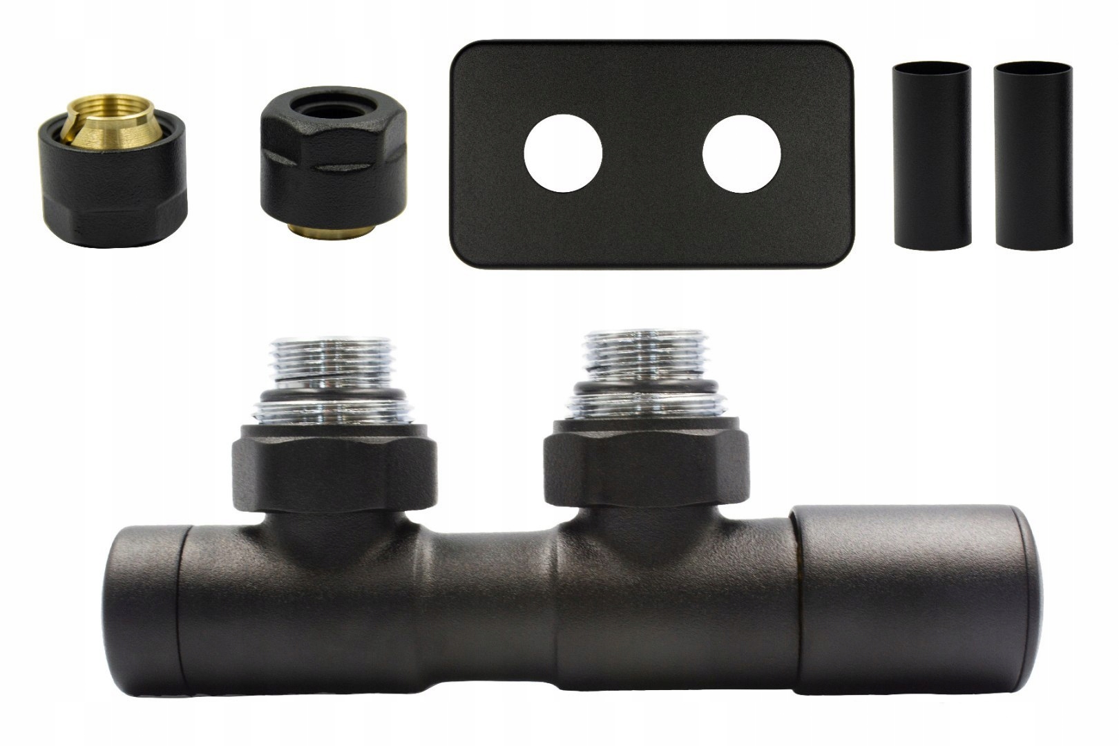 Ventil reg 50 mm Twins černý pravý CuAiO r.pros