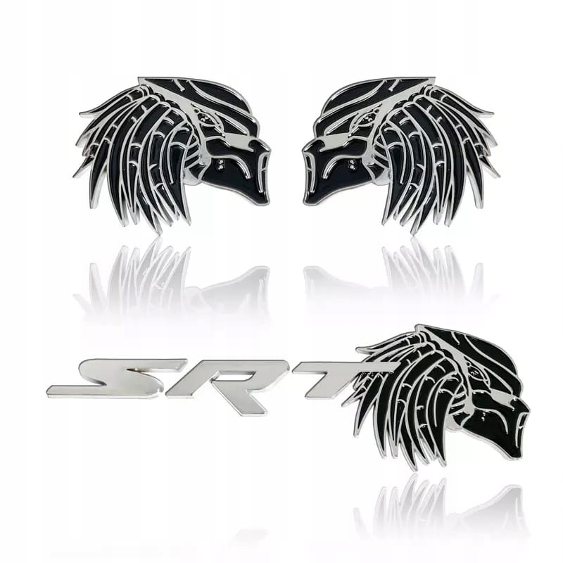 

Znaczki Emblematy Srt Predator 3D Chrom met Zestaw