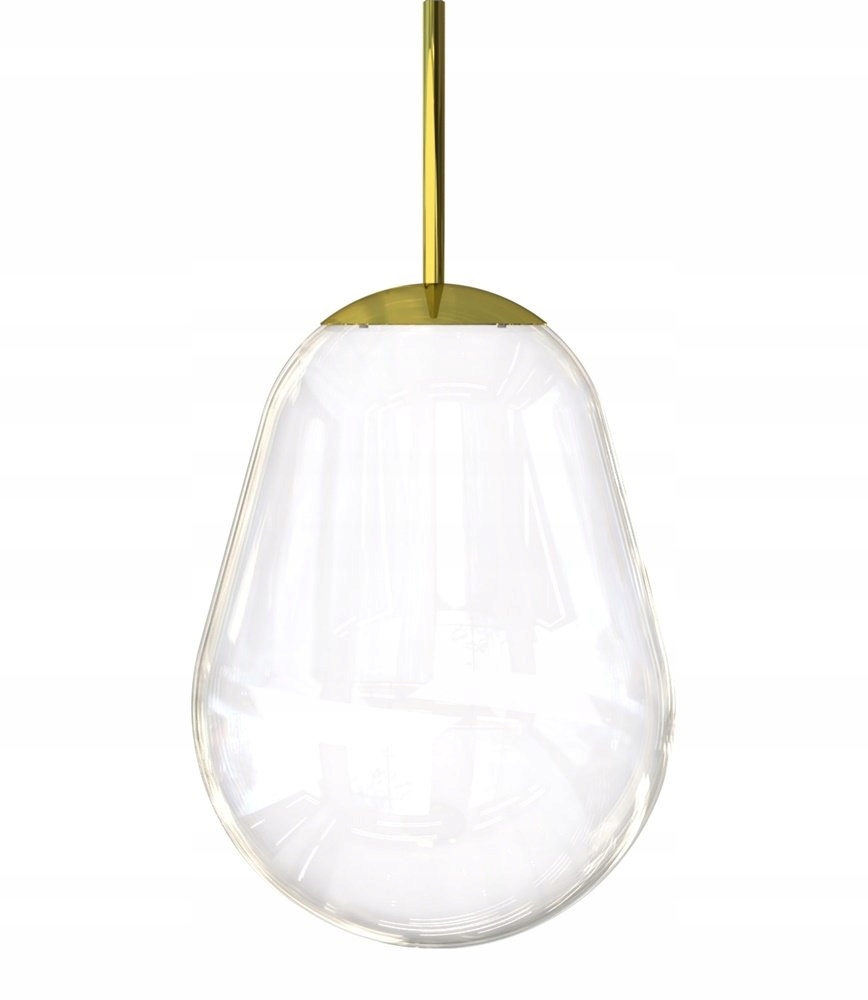 Priehľadná mosadzná clona Cameleon Pear S pre závesnú lampu Nowodvorski