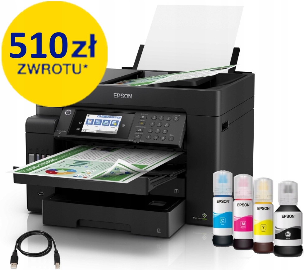 Epson L15150 urządzenie wielofunkcyjne A3+ kolor odbierz Cashback 510 Zł*