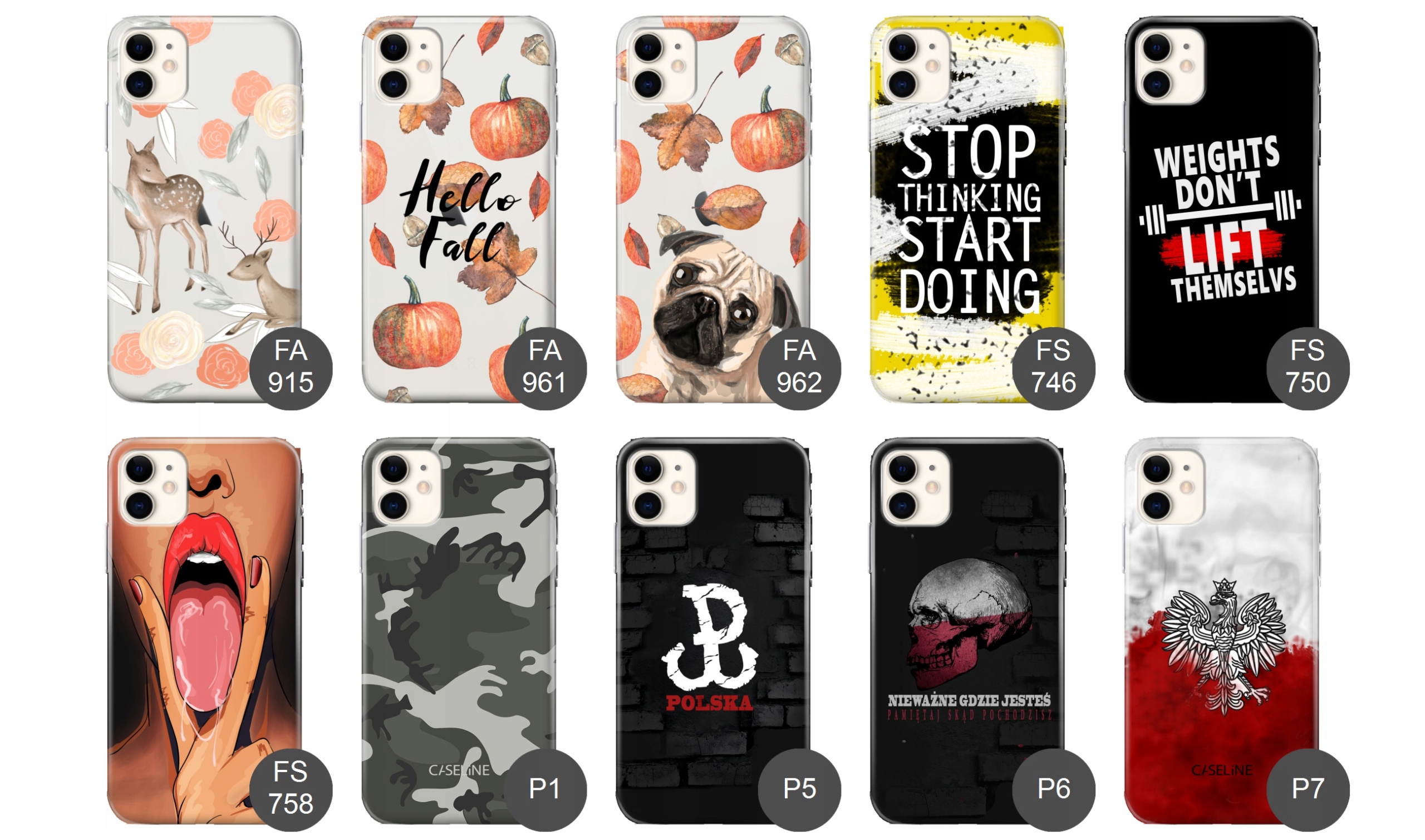 Etui do iPhone 11 case guma wzory silikon