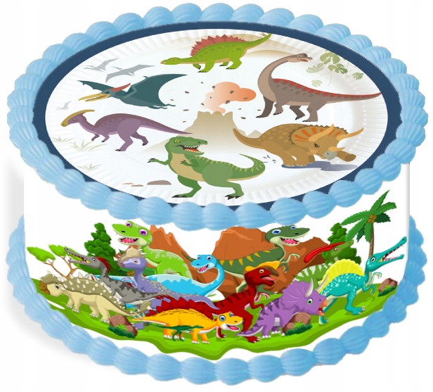 oplatek na dort 29 cm Dinosaurus Dino Party Narozeniny