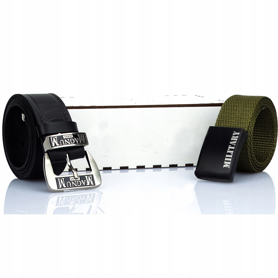 

Męskie Szerokie Paski 130cm Zestaw Skóra+ Military