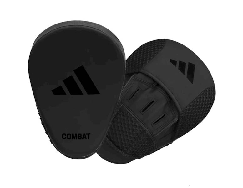 Tréninkové kotouče Adidas Combat 50 Focus Mitts Tlapky trenéra packy černé