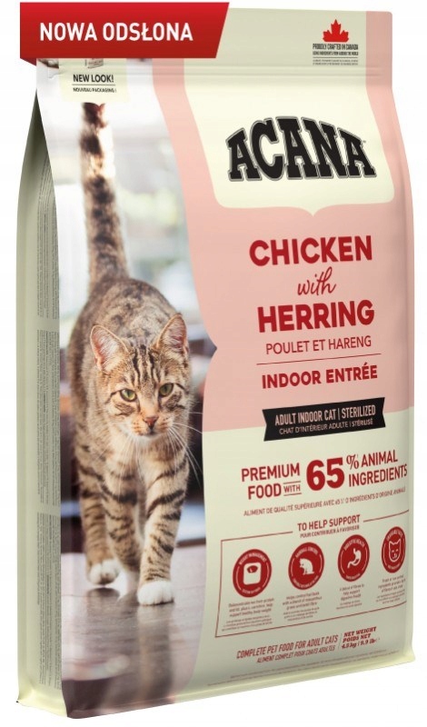Levně Acana Indoor Entrée – suché krmivo pro kočky – 4,5 kg