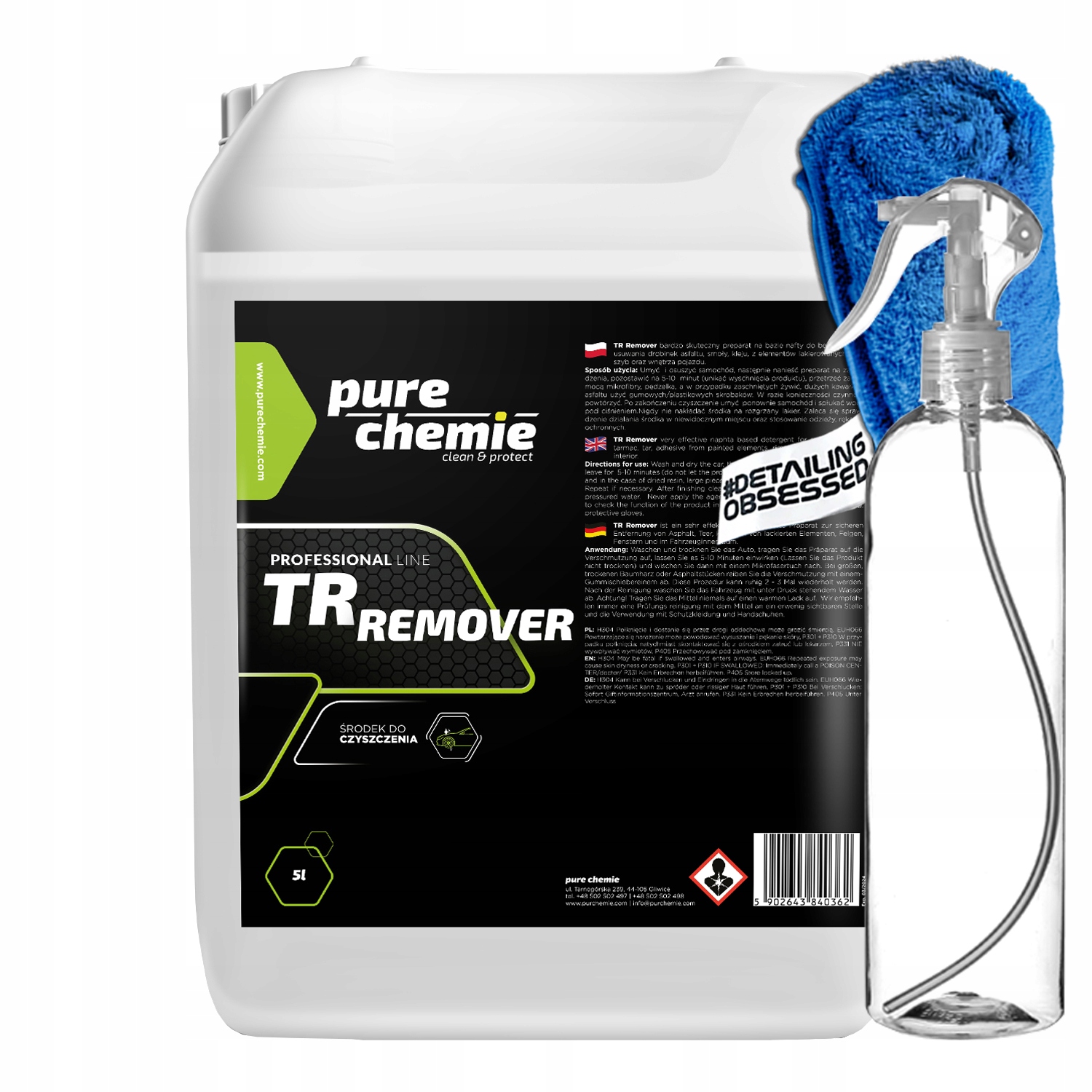 Pure Chemie Tr Remover 5L prostriedok na odstraňovanie asfaltu, dechtu a lepidla